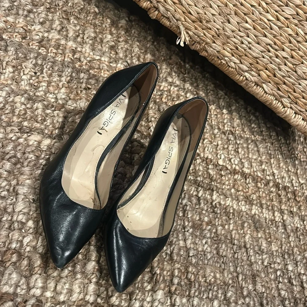 Via Spiga Black Pumps Size 37.5 - Picture 2 of 7